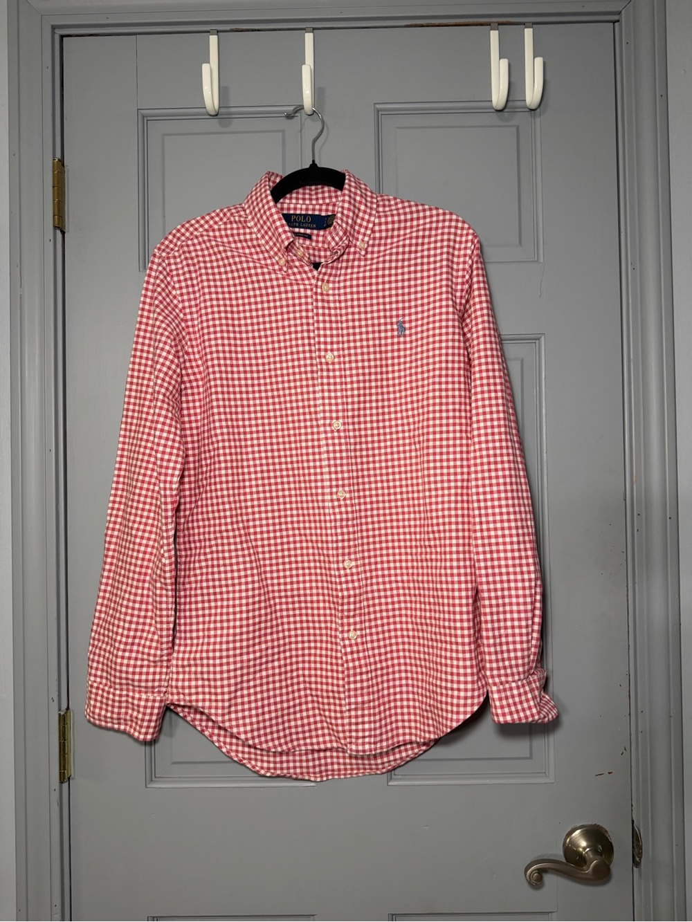 Ralph Lauren Pink Gingham Button-Down Shirt - Men's